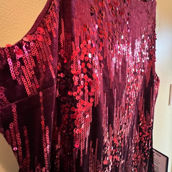 Raspberry sparkle party dress - Picture 4 of 4